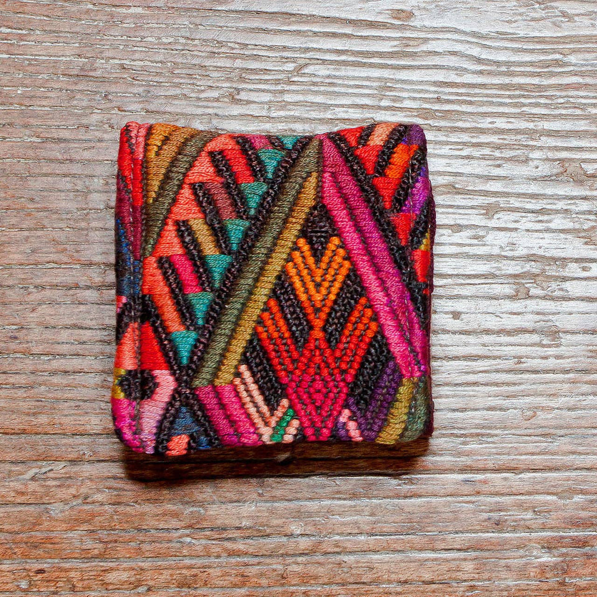 Small Travel Jewelry Case: Red / Floral