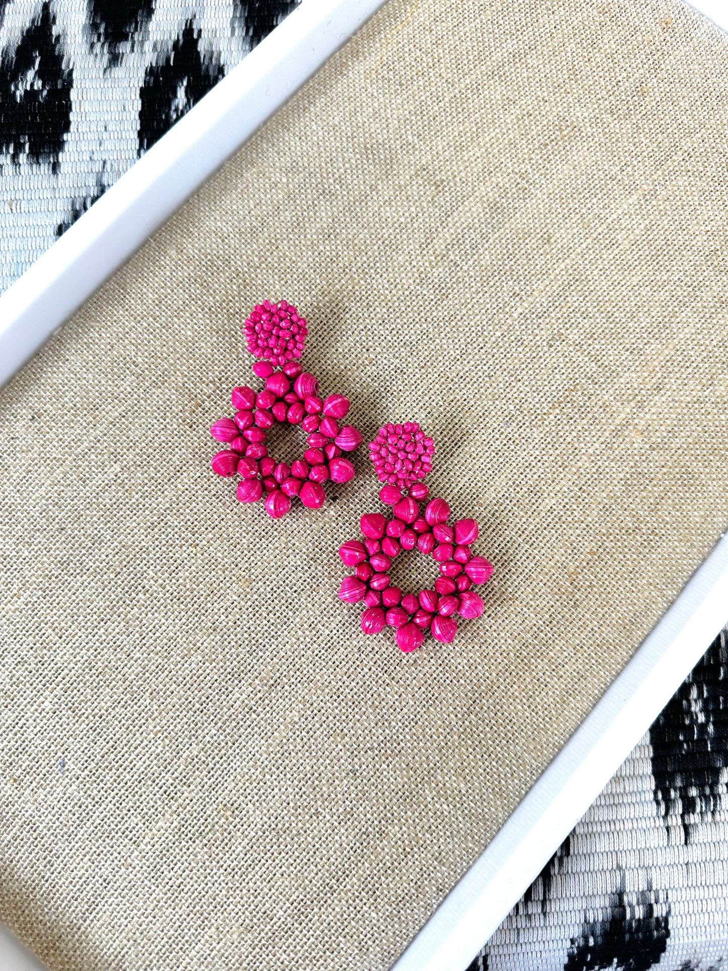 Okwanya Earrings {raspberry}