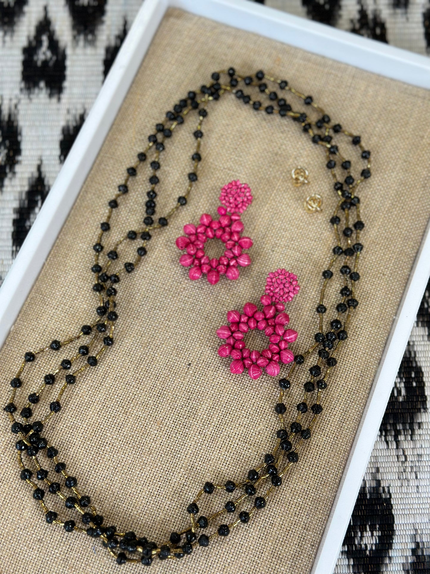 Okwanya Earrings {raspberry}