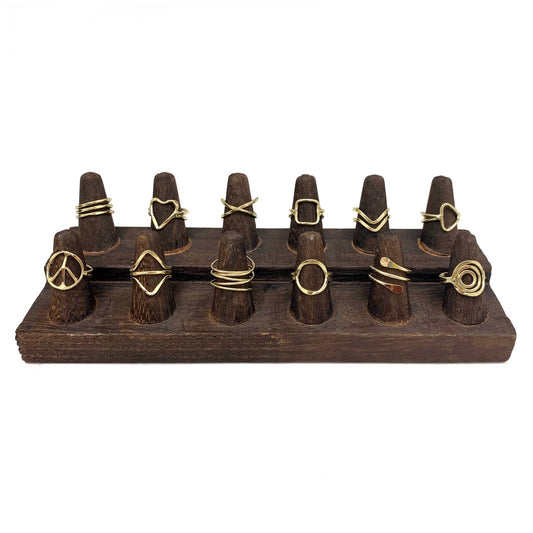 Adjustable Gold Rings - Miscellaneous Designs - Global Hues Market