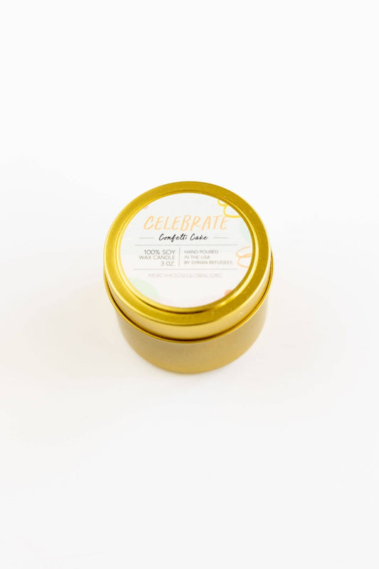 Celebrate | 3 oz. Candle Tins - Global Hues Market