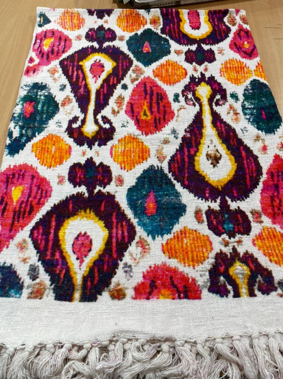Retro Ikat Throw / Tapestry / Beach Blanket - Global Hues Market