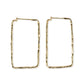 Athena Rectangle Bar Thin Hoop Earrings - Global Hues Market