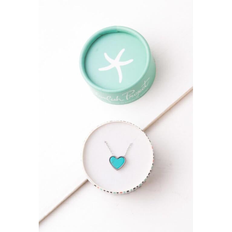 Bay Turquoise Heart Necklace - Global Hues Market