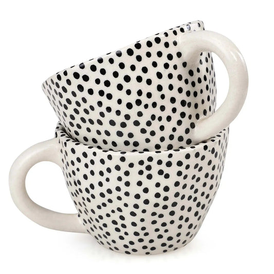 Ceramic Polka Dot Mug - Global Hues Market