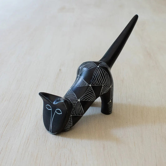 Etched Cat {black} - Global Hues Market
