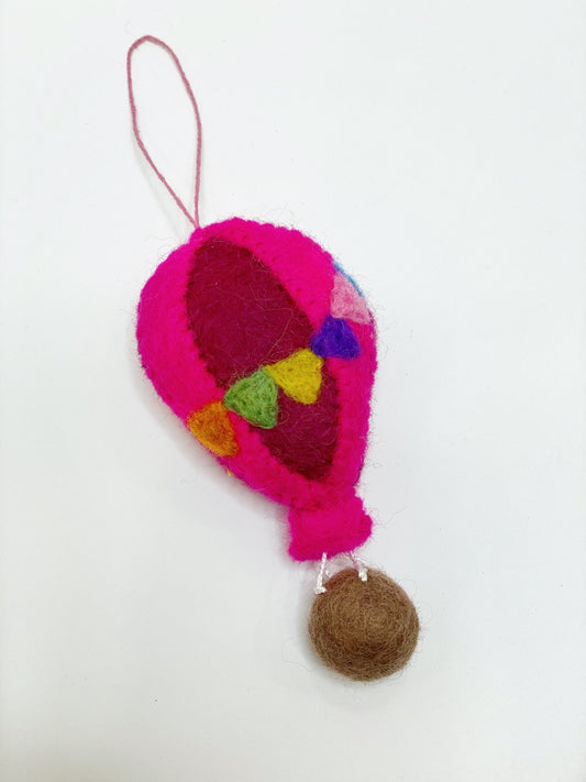 Felt Hot Air Balloon Ornament - Global Hues Market