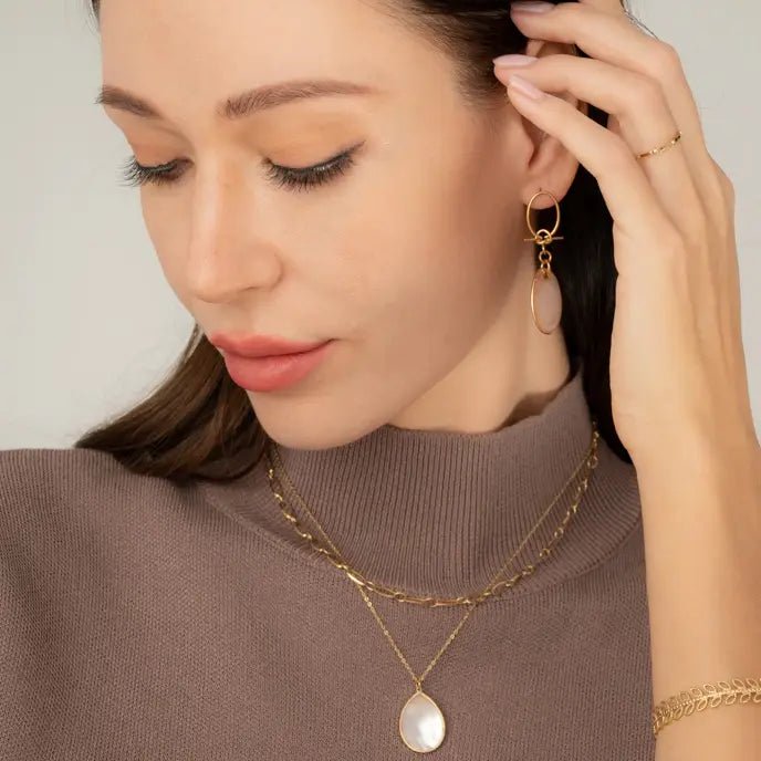 Holly Layered Mother-of-Pearl Necklaces - Global Hues Market