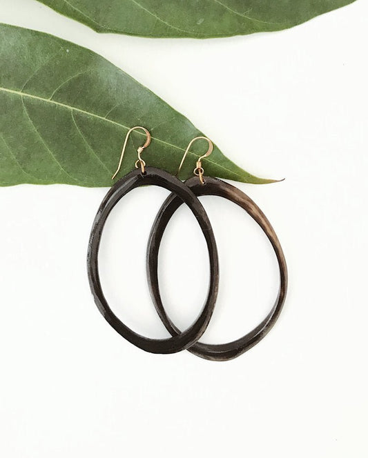 Horn Hoop Earrings - Global Hues Market