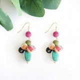 Kantha Tiered Droplet Earrings - Global Hues Market