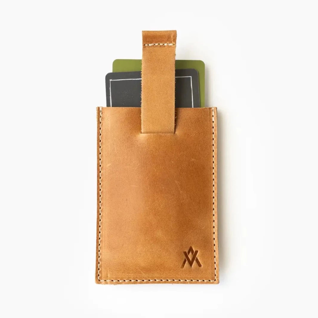 The Nomad V3. Minimalist One Piece Leather Wallet. Slim Wallet 