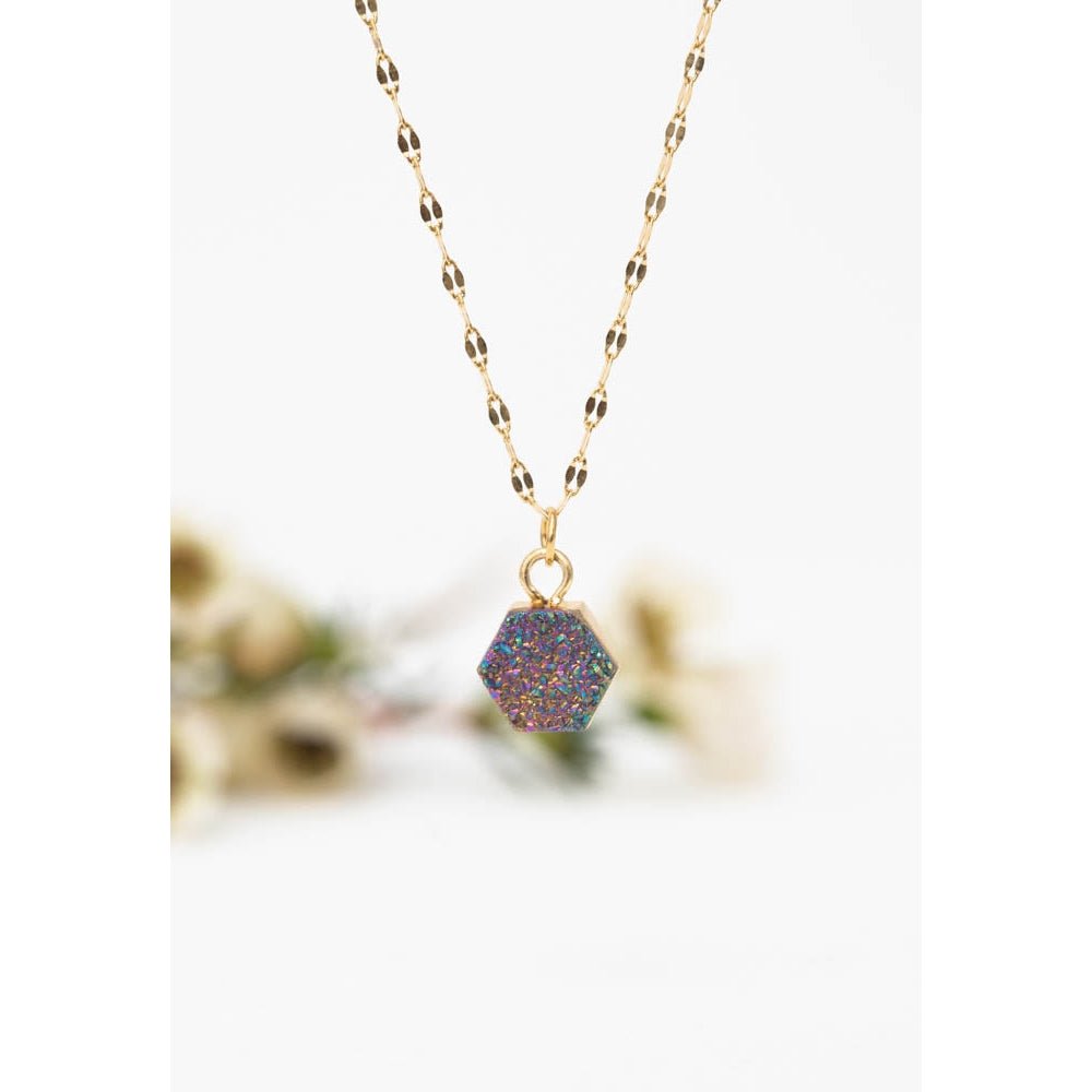 Let the Light In Druzy Necklace - Global Hues Market