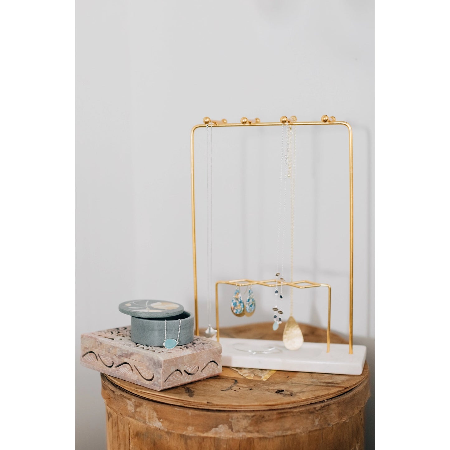 Marble Jewelry Stand - Global Hues Market