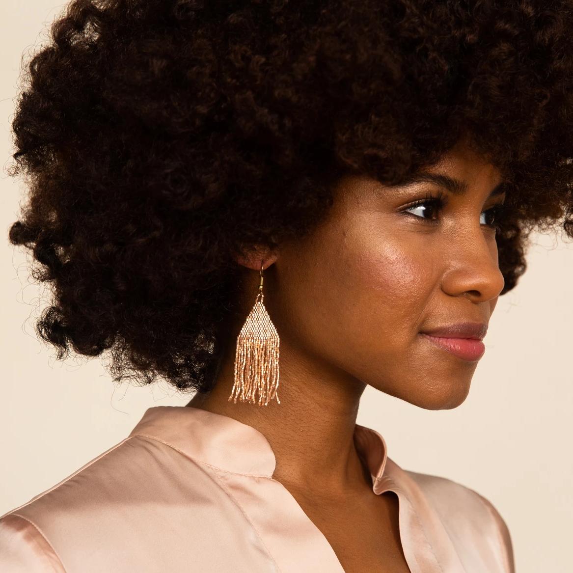 Rose Gold Petite Luxe Earring - Global Hues Market