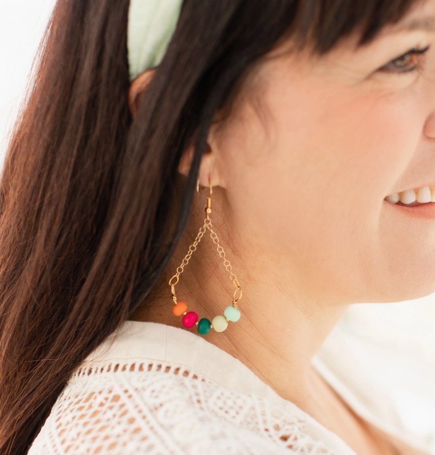 Spring Hues Teardrop Earring - Global Hues Market