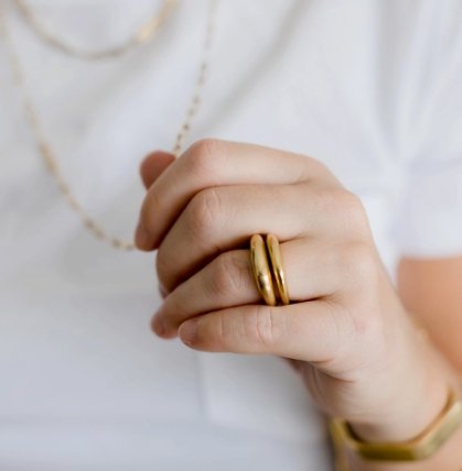 Susie Stacking Rings {set of 2} - Global Hues Market