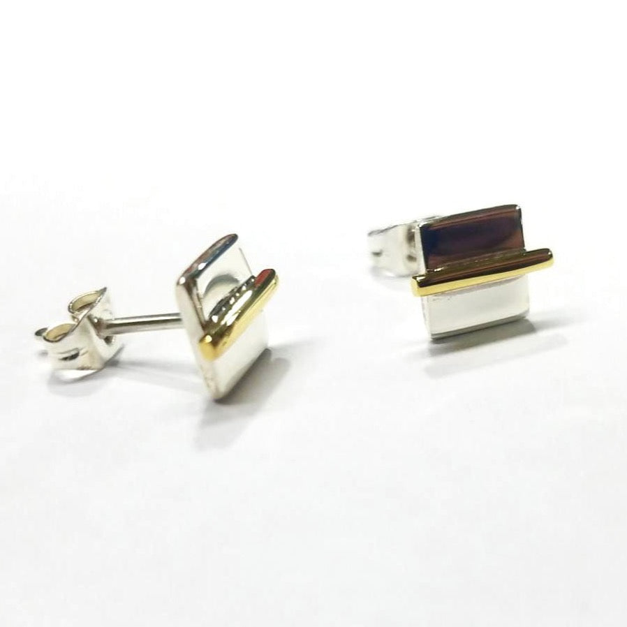 Two-Tone Square Studs - Global Hues Market