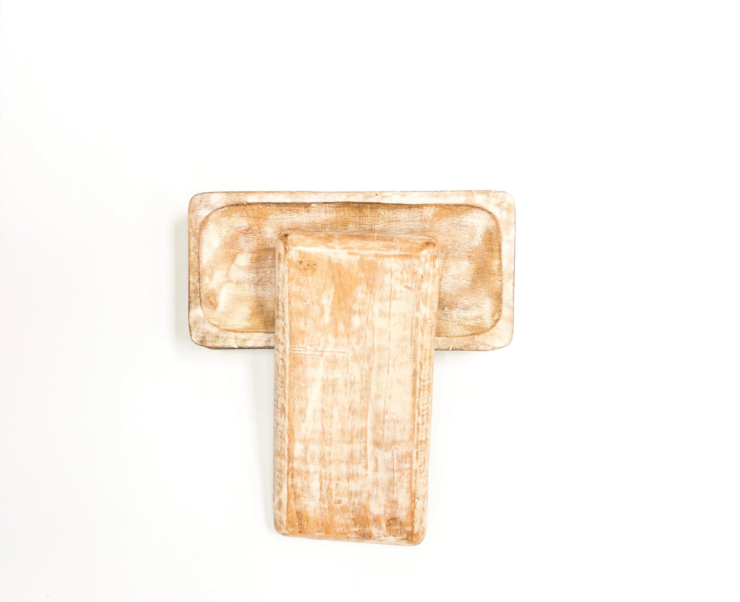 White Washed Rectangle Tray - Global Hues Market