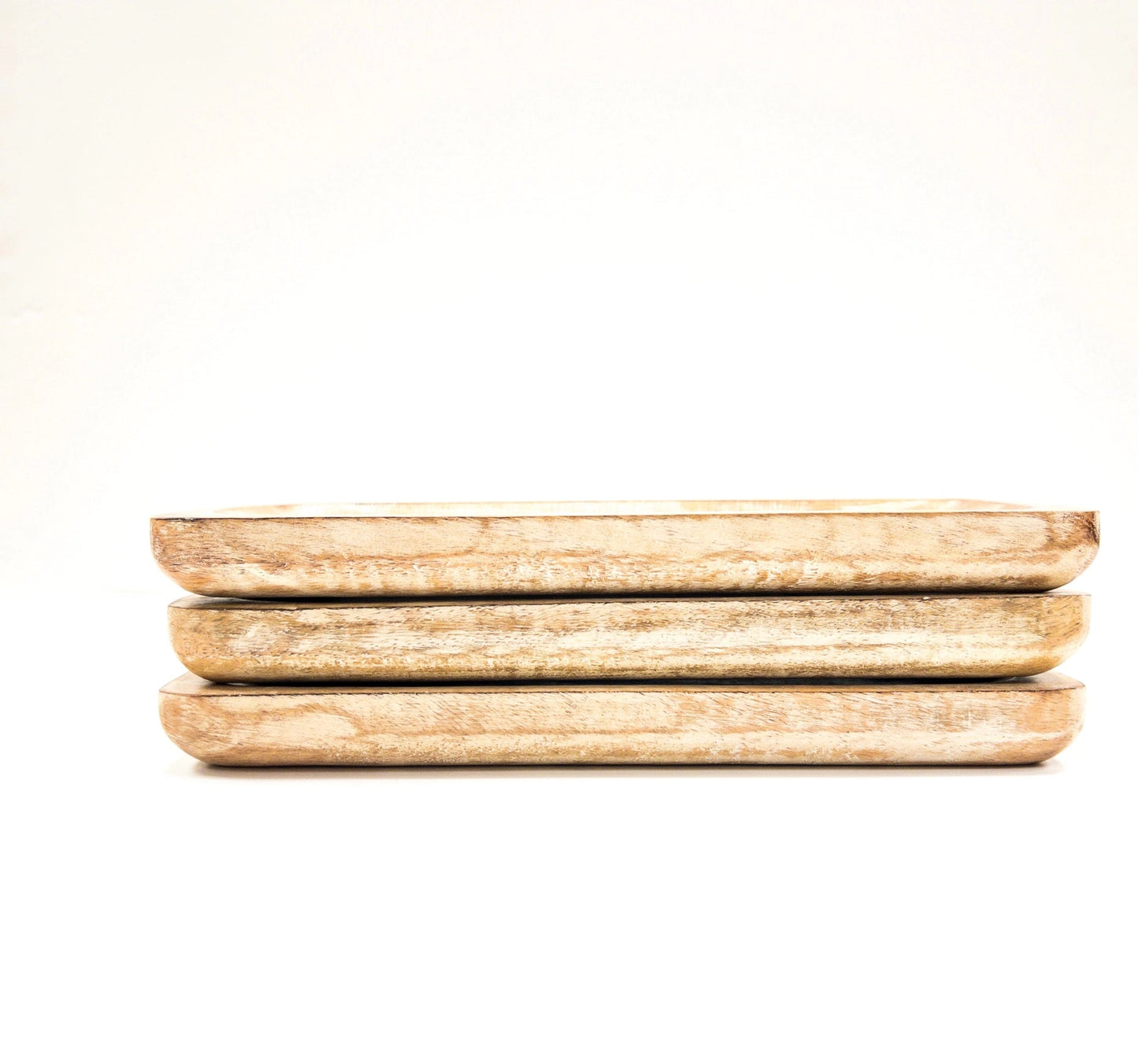 White Washed Rectangle Tray - Global Hues Market