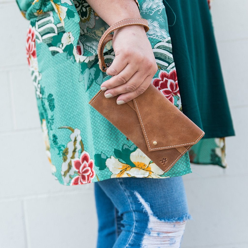 Women's Tri-fold Leather Wallet - Global Hues Market