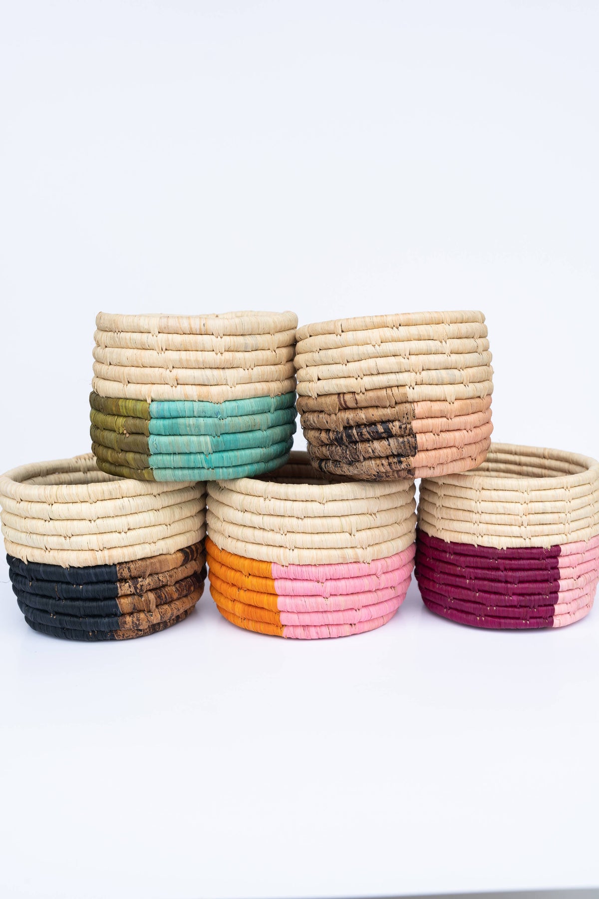 Court Colorblock Trio Basket: Bubblegum Pink / Orange