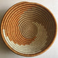 Rwanda Tonga Baskets: Pink Star Cream + Cranberry Accents