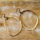Ankola Horn Hoop Earrings (without wirewrap): Light Variation = Cream - Gray