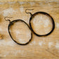 Ankola Horn Hoop Earrings (without wirewrap): Light Variation = Cream - Gray