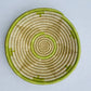 Rwanda Tonga Baskets: Pink Star Cream + Cranberry Accents