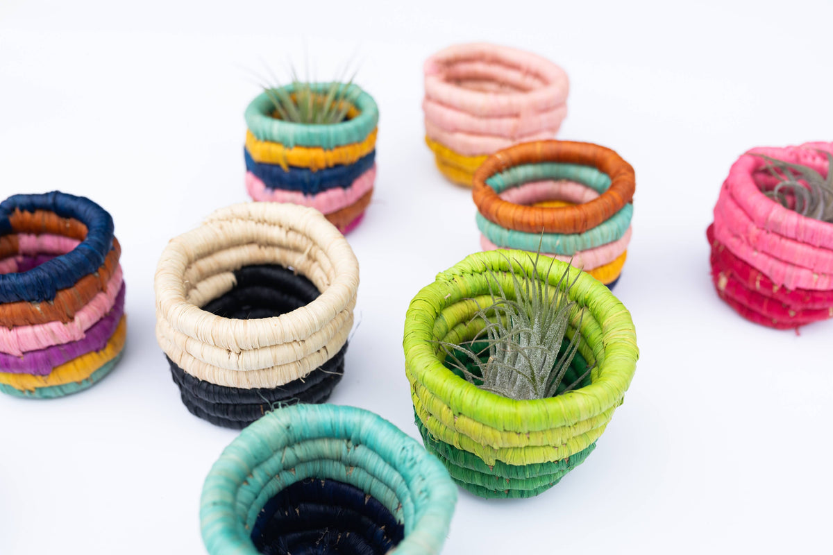 Jo Colorblock Mini Baskets: Blue