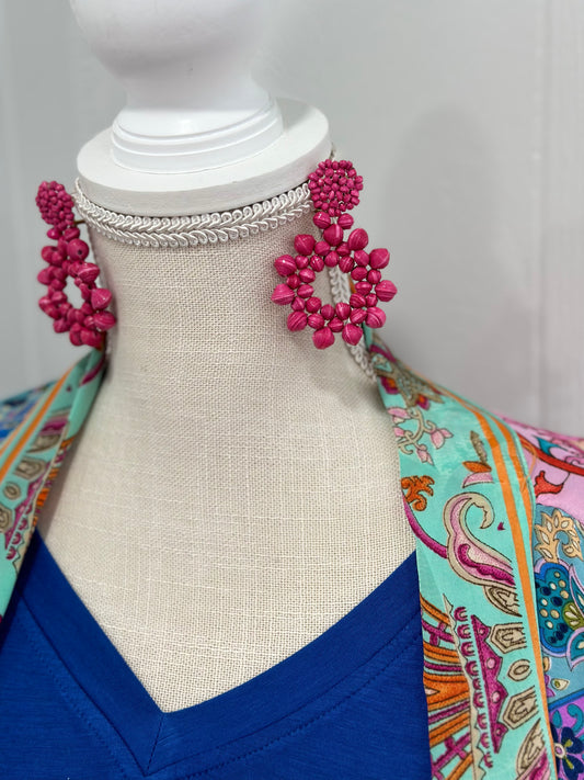 Okwanya Earrings {raspberry}