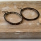 Ankola Horn Hoop Earrings (without wirewrap): Dark Version = Black - Brown - Global Hues Market