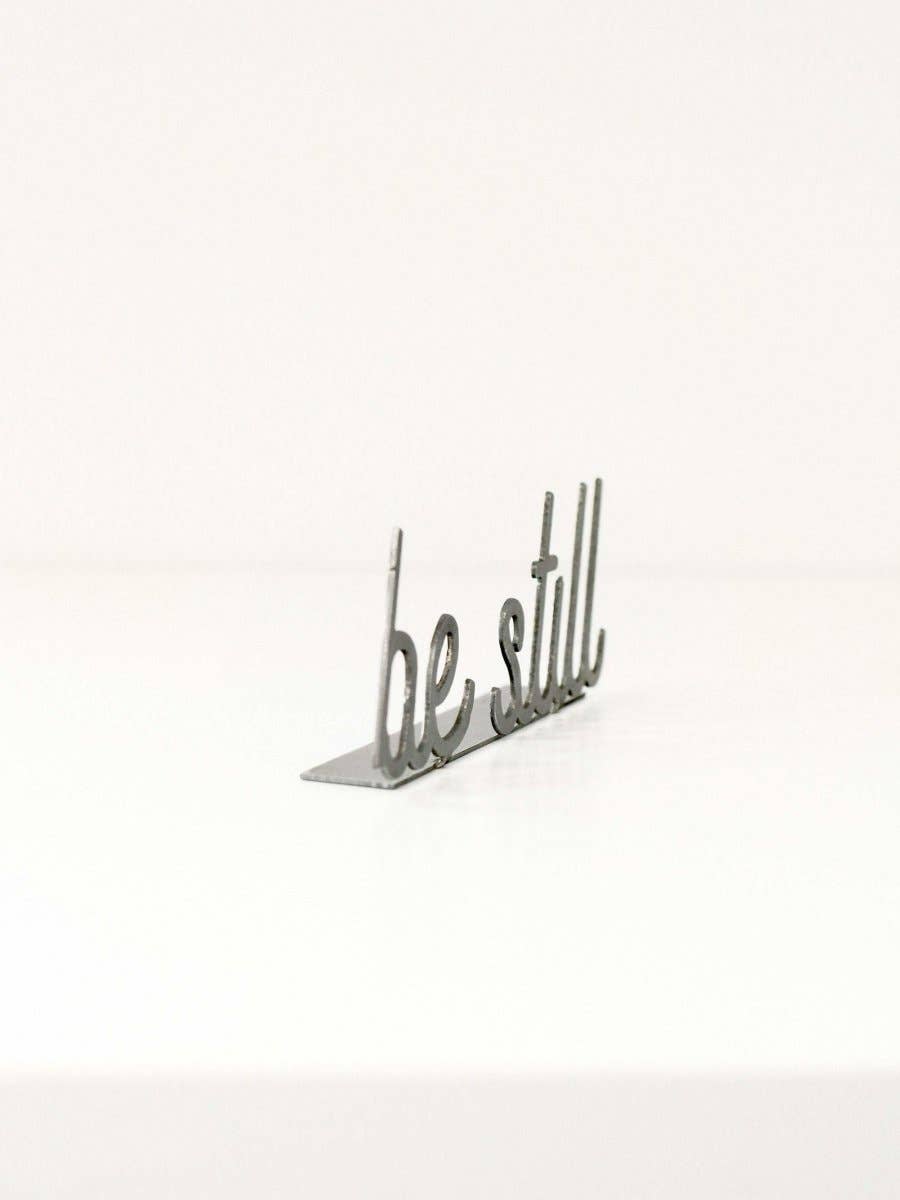 Be Still Word Sign - Global Hues Market