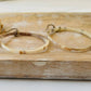Ankola Horn Hoop Earrings (without wirewrap): Dark Version = Black - Brown