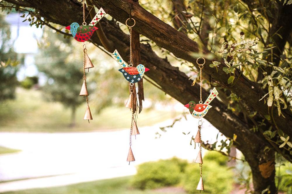 Blossom Birds Wind Chime - Global Hues Market