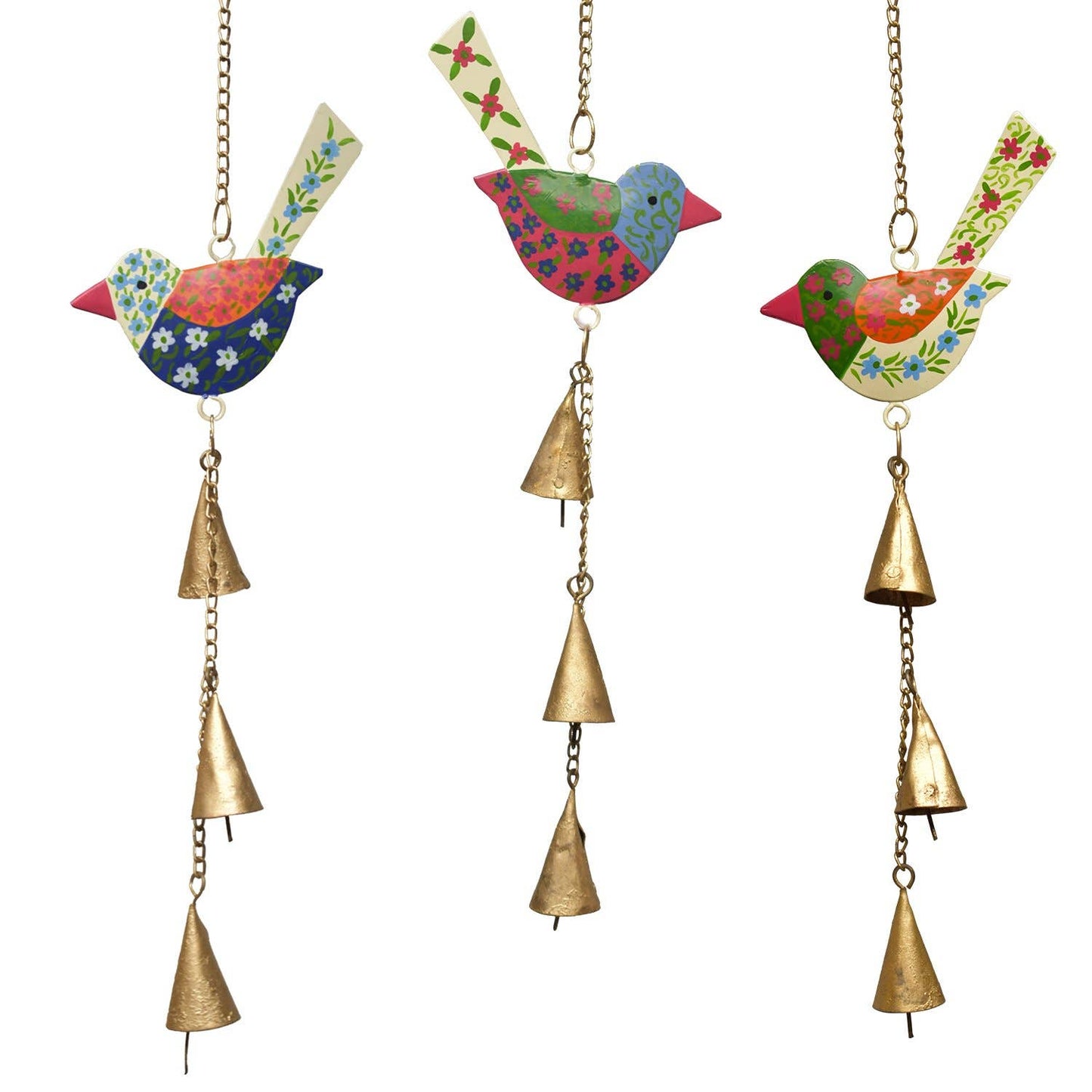 Blossom Birds Wind Chime - Global Hues Market