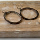 Ankola Horn Hoop Earrings (without wirewrap): Light Variation = Cream - Gray