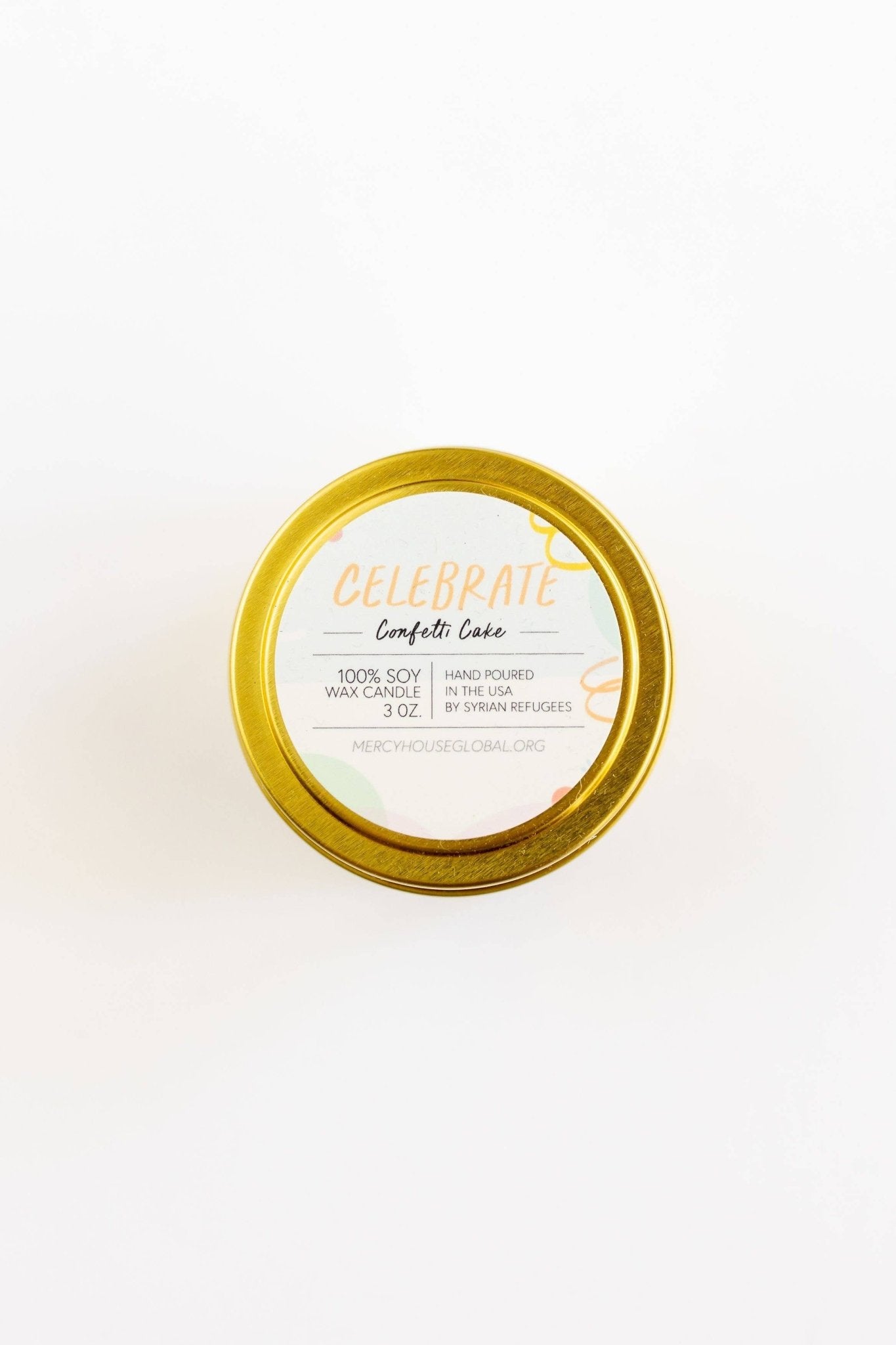 Celebrate | 3 oz. Candle Tins - Global Hues Market