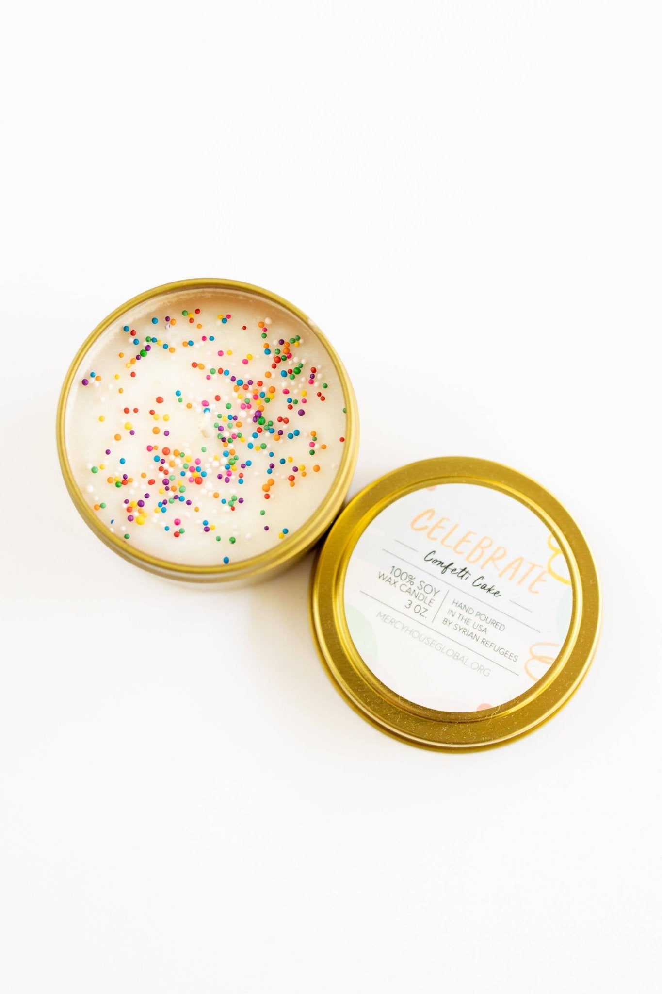 Celebrate | 3 oz. Candle Tins - Global Hues Market