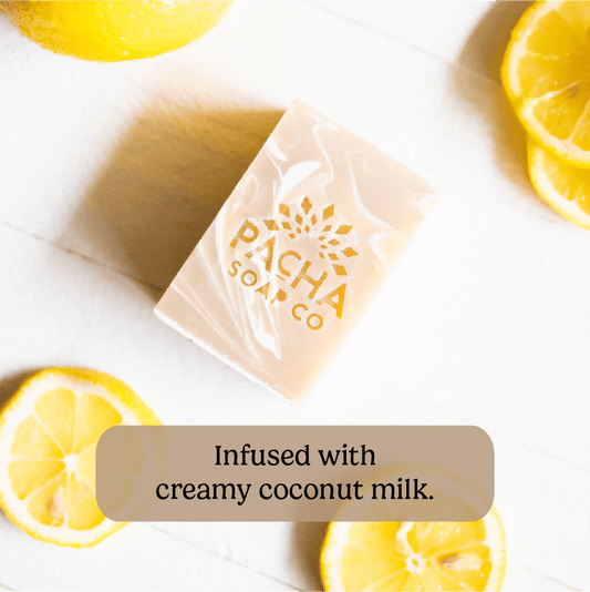 Coconut Lemon Bar Soap {hydrating} - Global Hues Market
