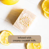 Coconut Lemon Bar Soap {hydrating} - Global Hues Market