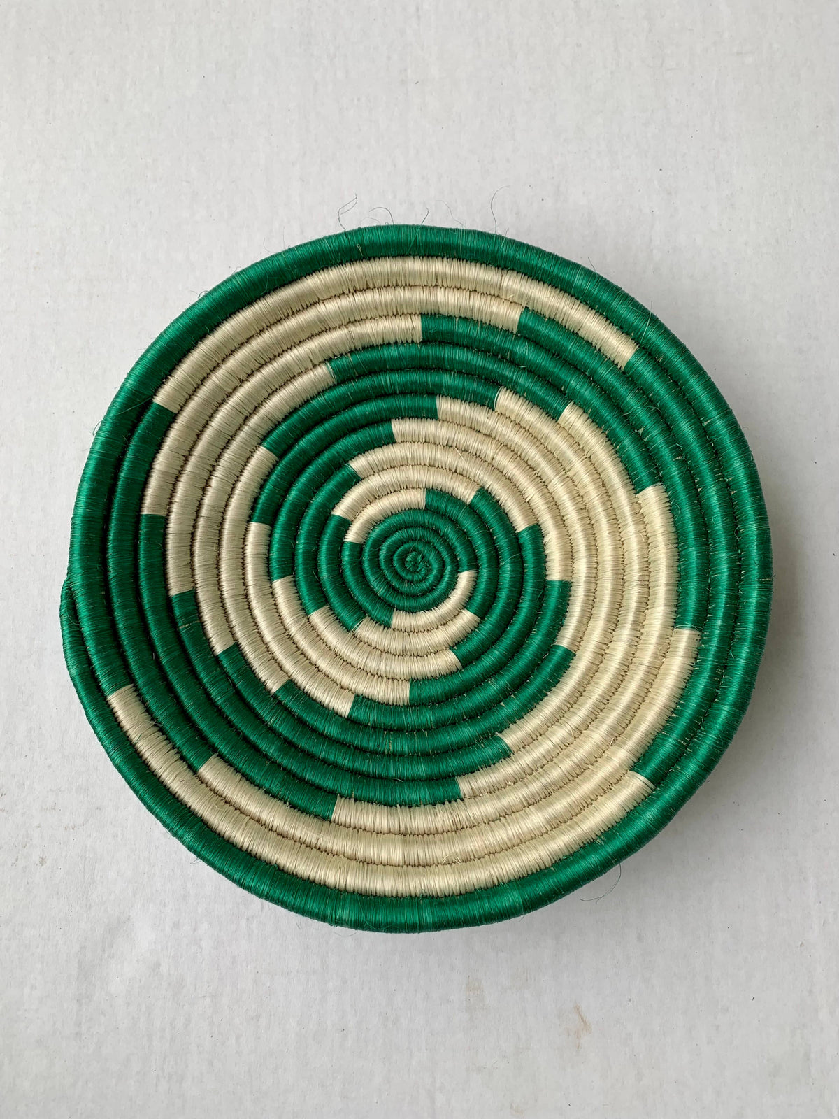 Rwanda Tonga Baskets: Pink Star Cream + Cranberry Accents