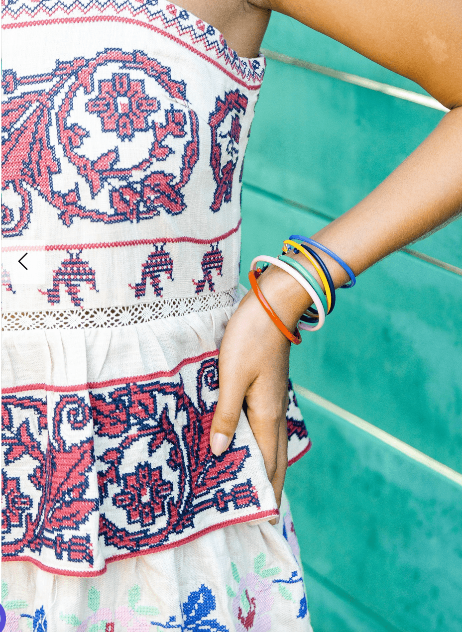 Enamel Cuff, Yellow, Thin - Global Hues Market