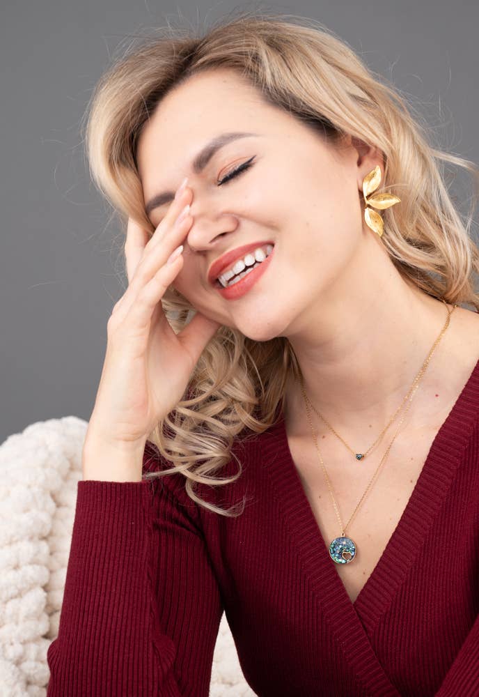 Golden Canopy Earrings - Global Hues Market