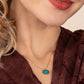 Hopeful Glow Necklace in Turquoise - Global Hues Market