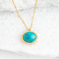 Hopeful Glow Necklace in Turquoise - Global Hues Market