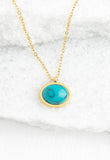 Hopeful Glow Necklace in Turquoise - Global Hues Market