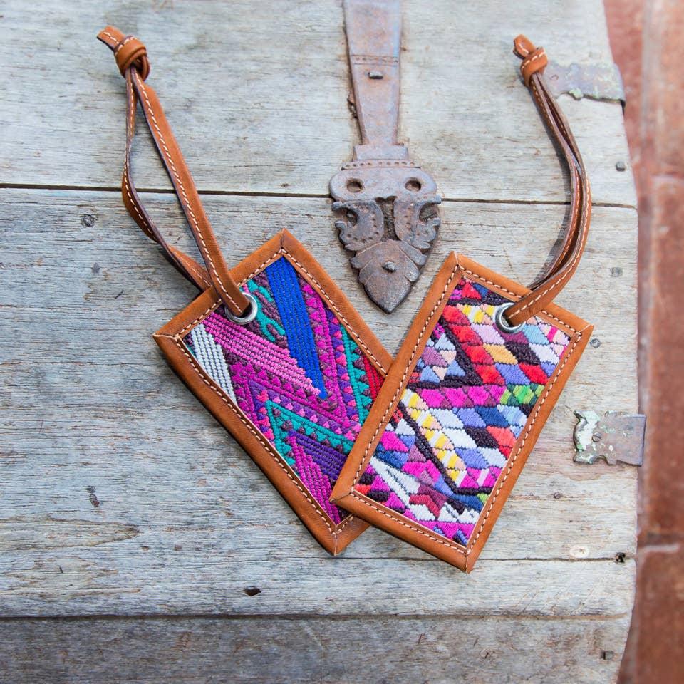 Leather Luggage Tag - Global Hues Market