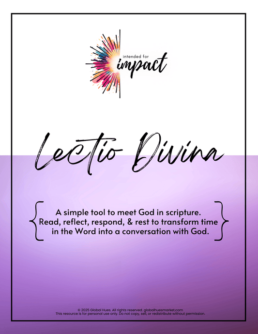 "Lectio Divina" - PDF Bible Study Tool - Global Hues Market