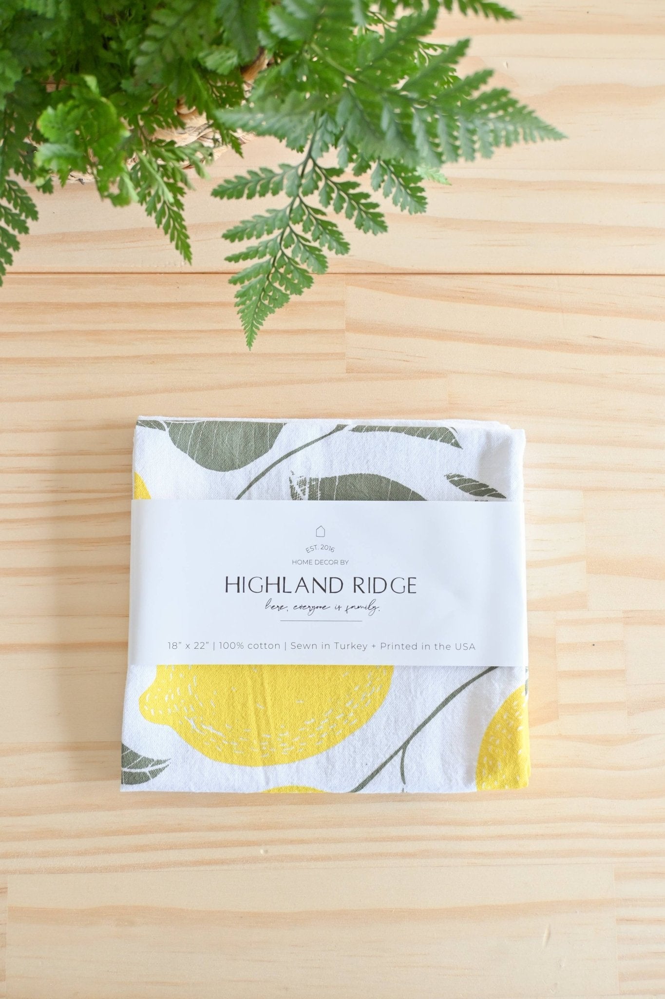 Lemon Tea Towel - Global Hues Market